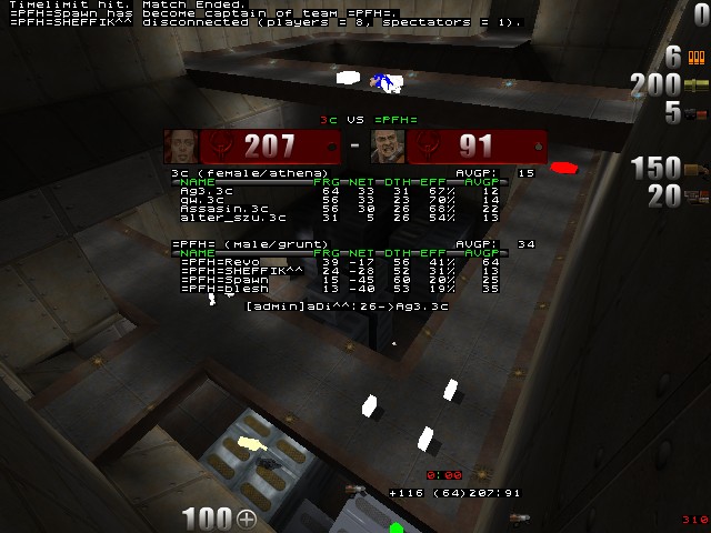 q2dm8 screen