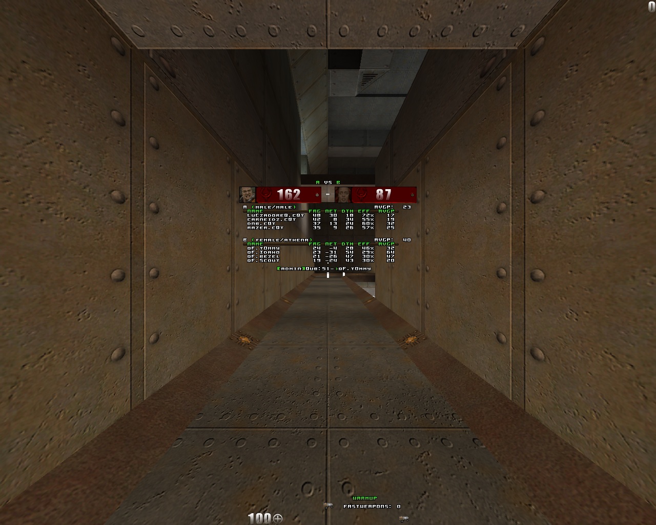 q2dm8 screen