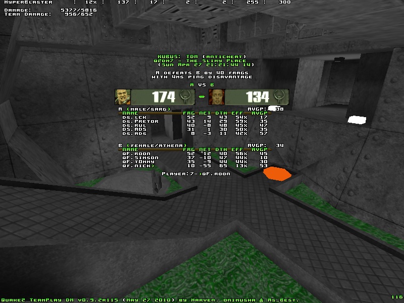 q2dm7 screen