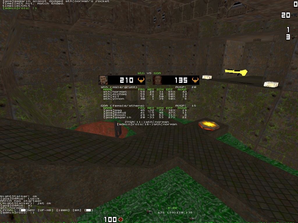 q2dm7 screen