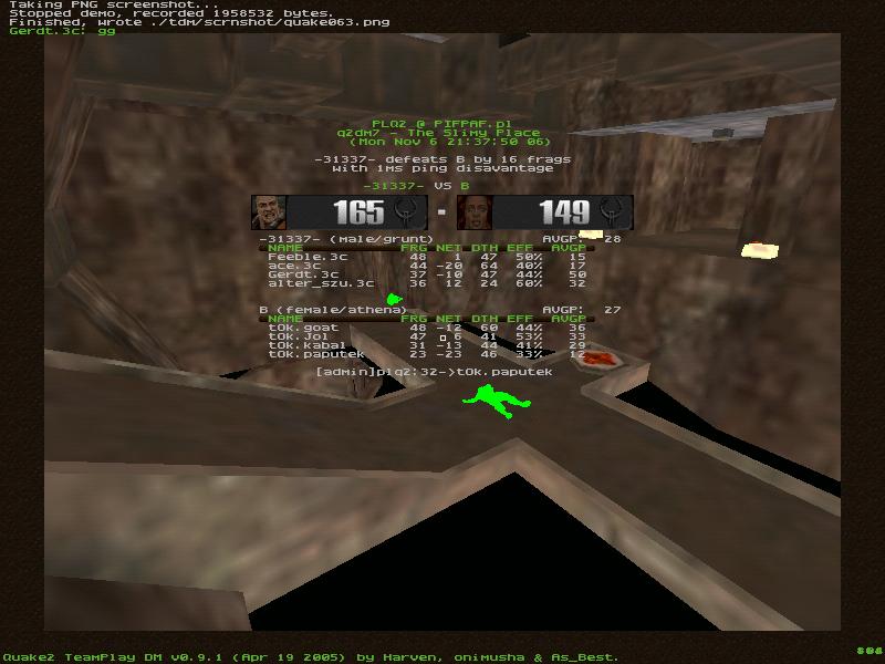 q2dm7 screen