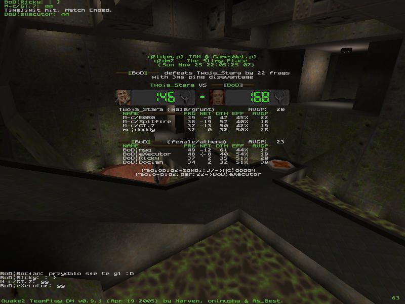 q2dm7 screen