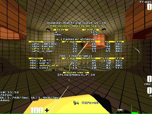 q2dm7 screen