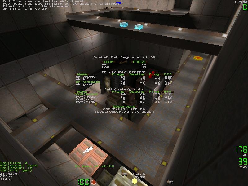 q2dm8 screen